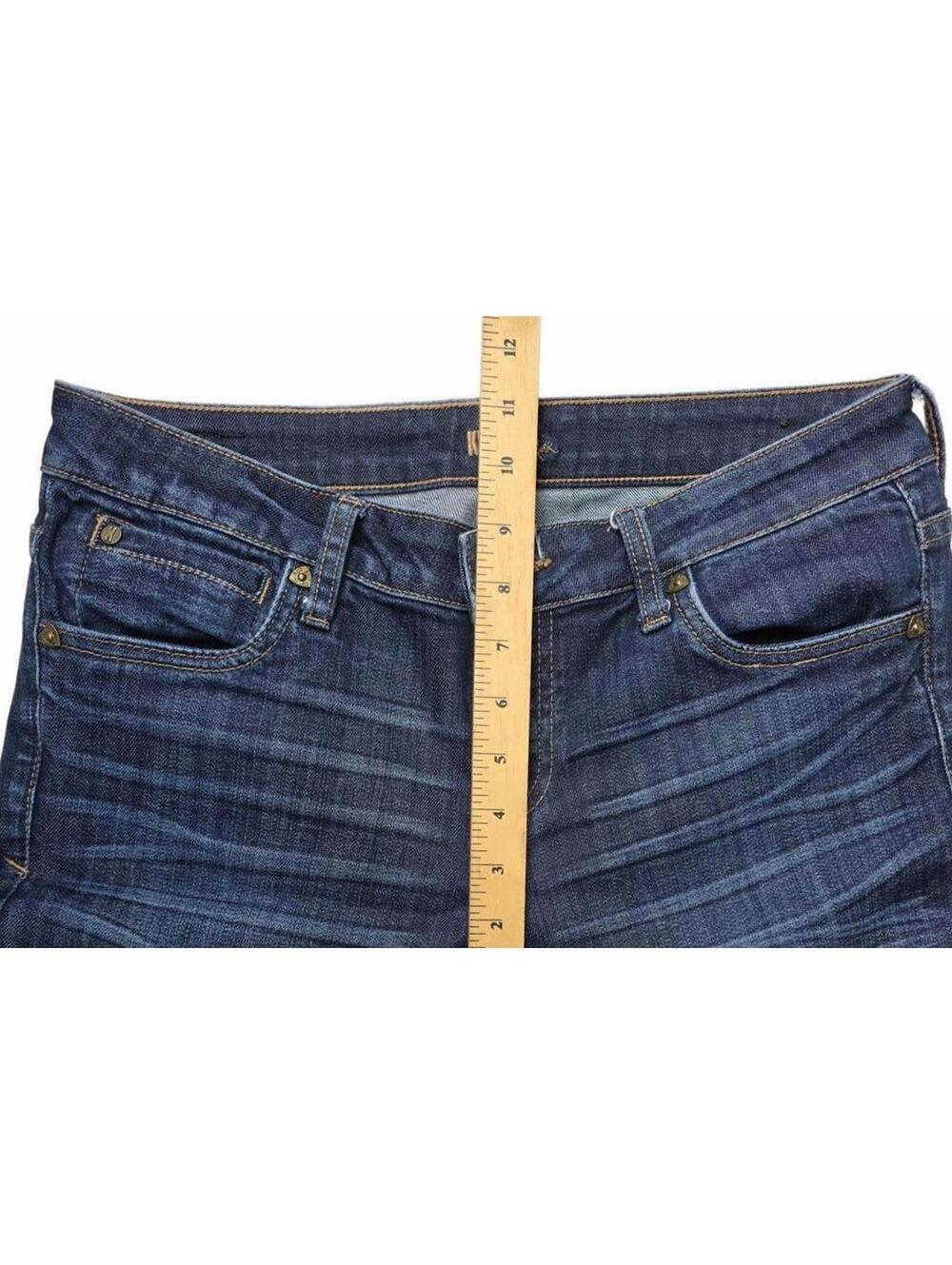 Kut from the Kloth Women's Minimalist Dark Wash Skinny Jeans 99% Cotton Size 6 - Picture 6 of 8